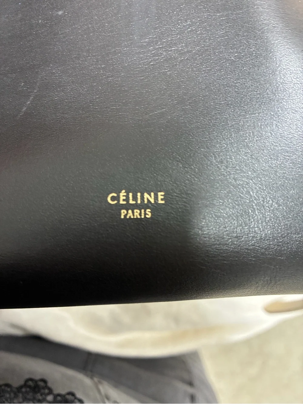 Celine structured belt